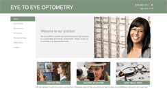 Desktop Screenshot of eyetoeyeoptometry.com