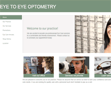 Tablet Screenshot of eyetoeyeoptometry.com